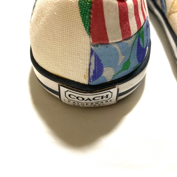 EUC Coach Marie Patchwork Slip Ons - Picture 6 of 12
